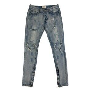 Fear Of God Fourth Collection Jeans 30 Distressed Zipper Ankle Denim 2015